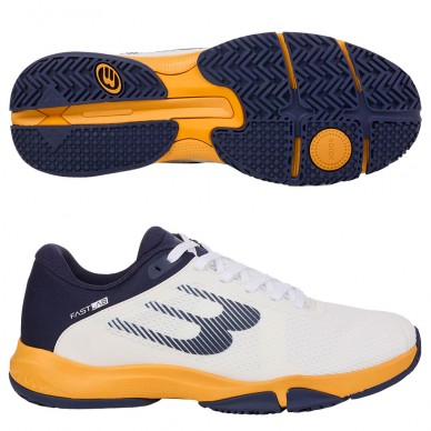 Chaussures Bullpadel Hybrid Fly 25I white orange 2025