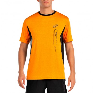 T-shirt Bullpadel Becerre orange bicolore