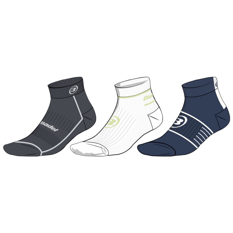 Chaussettes Bullpadel BP254I Pack de 3 couleurs