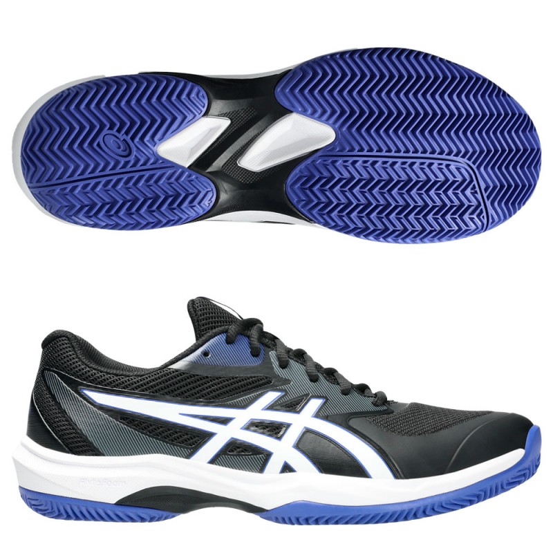 Chaussures Asics Game FF Clay black white 2025