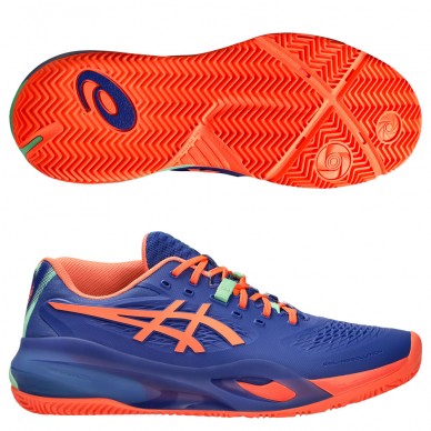 Chaussures Asics Gel Resolution X Padel dark cobalt vivid coral 2025