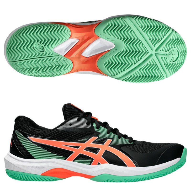 ASICS Game FF Padel Black Vivid Coral 2025