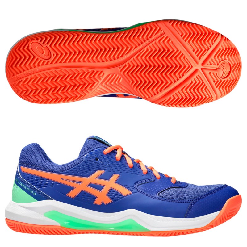 ASICS Gel Dedicate 8 Padel Dark Cobalt Vivid Coral 2025