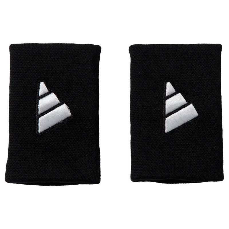 Poignets Adidas L noires logo blanc Poignets Adidas L noires logo blanc