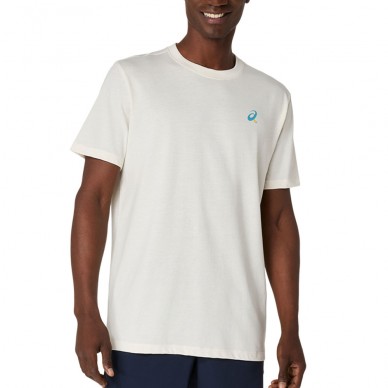 T-shirt Asics Court Graphics SS Top crème
