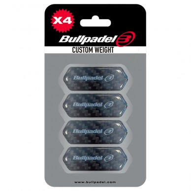 Pack Protector Bullpadel Custom Weight 4 unités noir