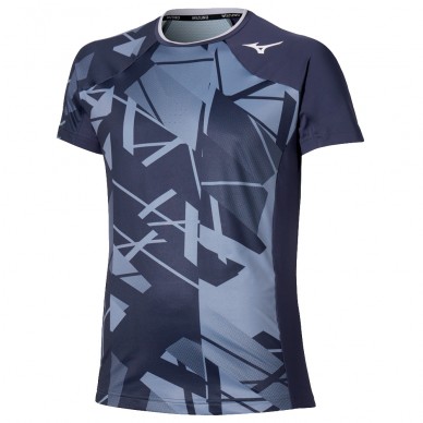 T-shirt Mizuno Daybreakers Shadow Graphic bleu