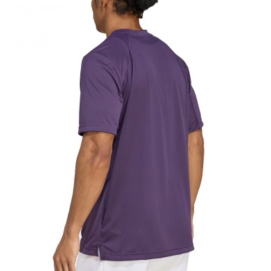 T-shirt Adidas Club violet logo blanc