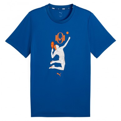 T-shirt Puma Individual Momo Graphic bleu