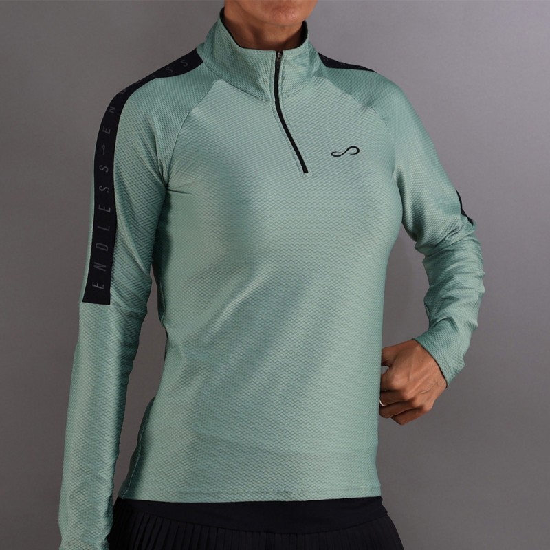 Sweatshirt Endless Kirsch Iconic II vert forêt