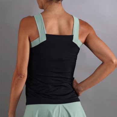 T-shirt Endless Breeze noir vert forêt
