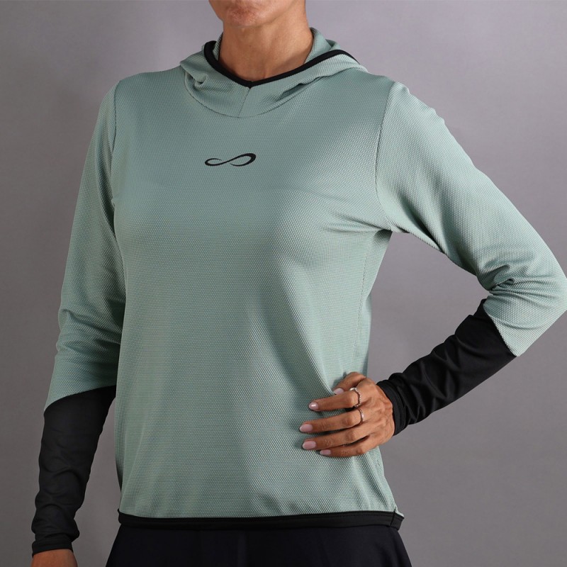 Sweatshirt Endless Breath Line vert forêt