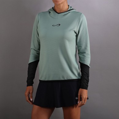 Sweatshirt Endless Breath Line vert forêt
