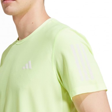 T-shirt Adidas Own The Run jaune fluo