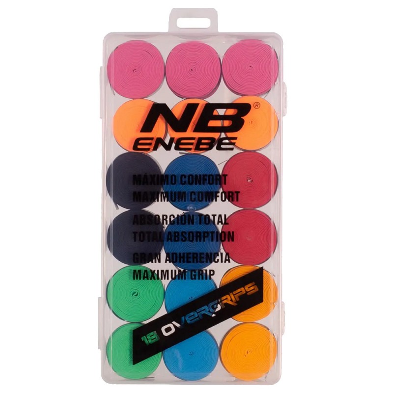 Overgrips Enebe lisses x 18 multicolore