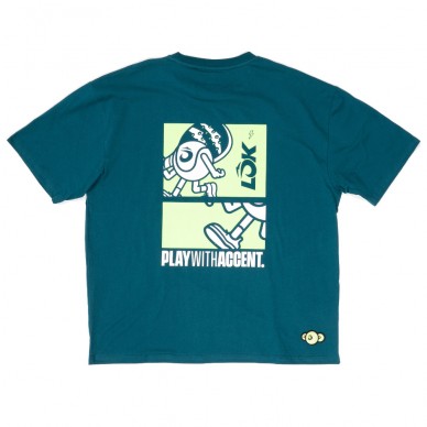 T-shirt Lok Ullu oversize vert