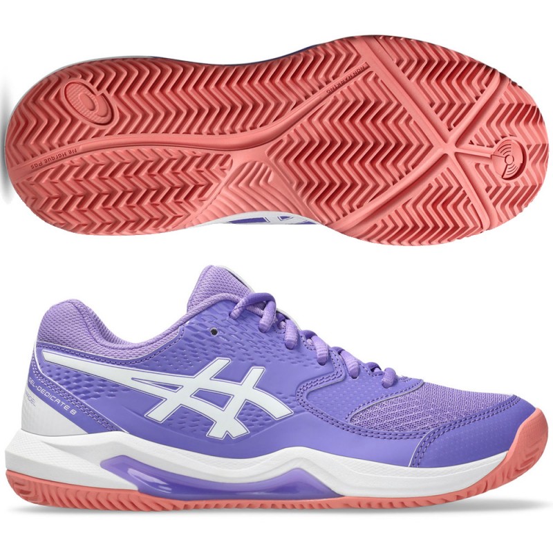 Chaussures Asics Gel Dedicate 8 Padel amethyst white 2026