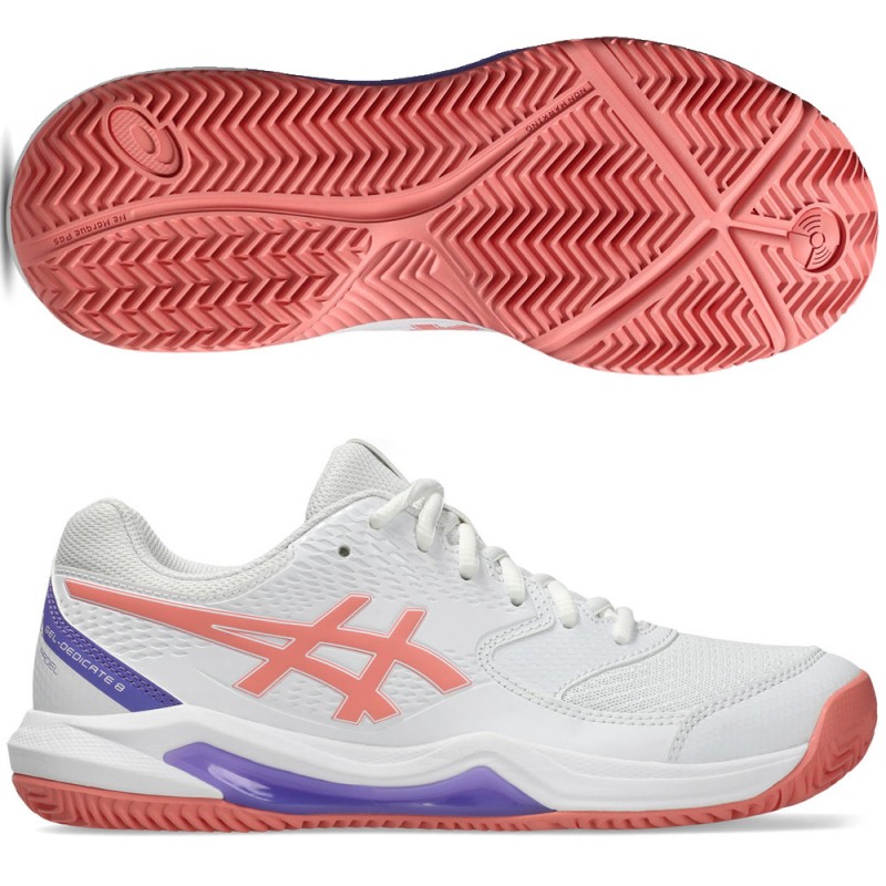 Chaussures Asics Gel Dedicate 8 Padel white guava 2026