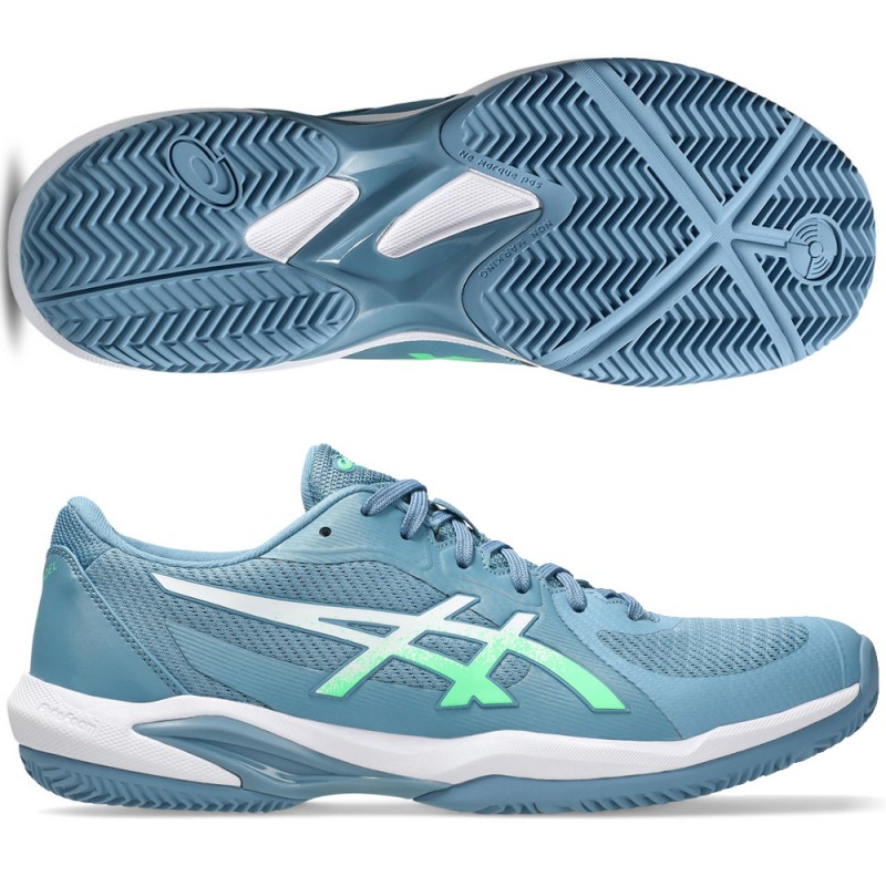 Chaussures Asics Solution Swift FF 2 Padel saba blue vital green 2026