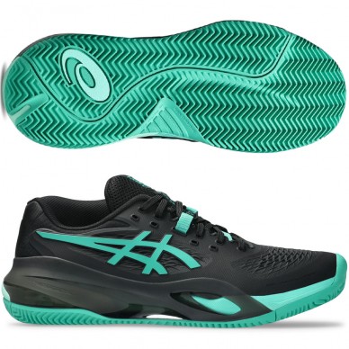 Chaussures Asics Gel Resolution X Clay black aurora green 2026