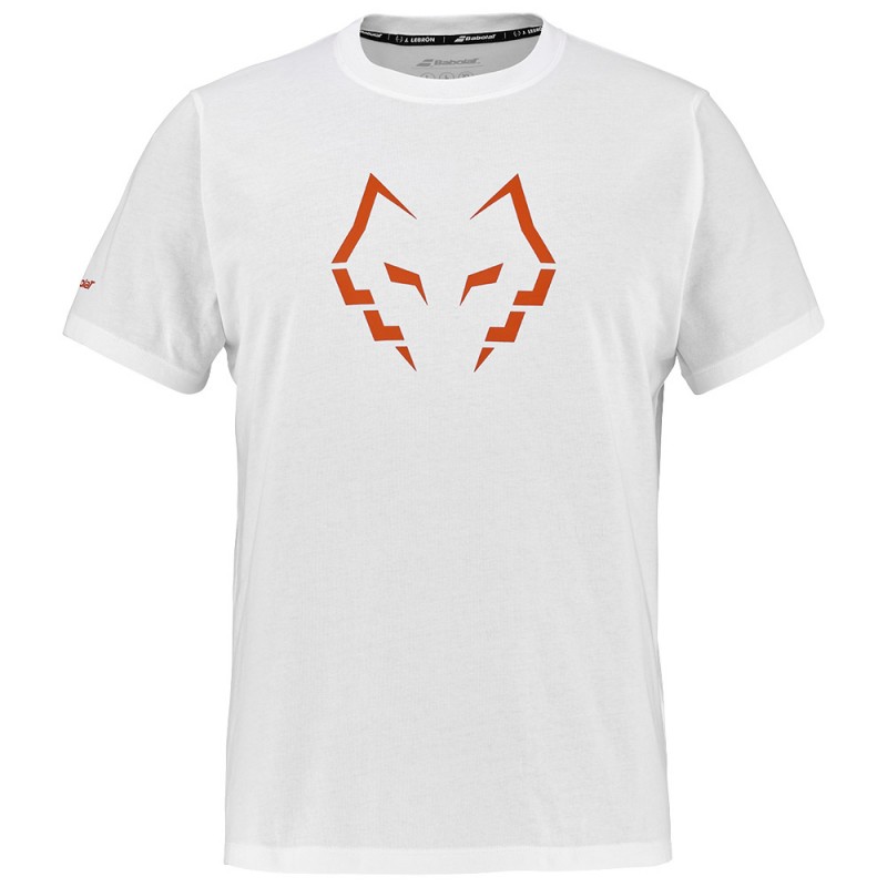 T-shirt Babolat Cotton Tee Lebrón blanche