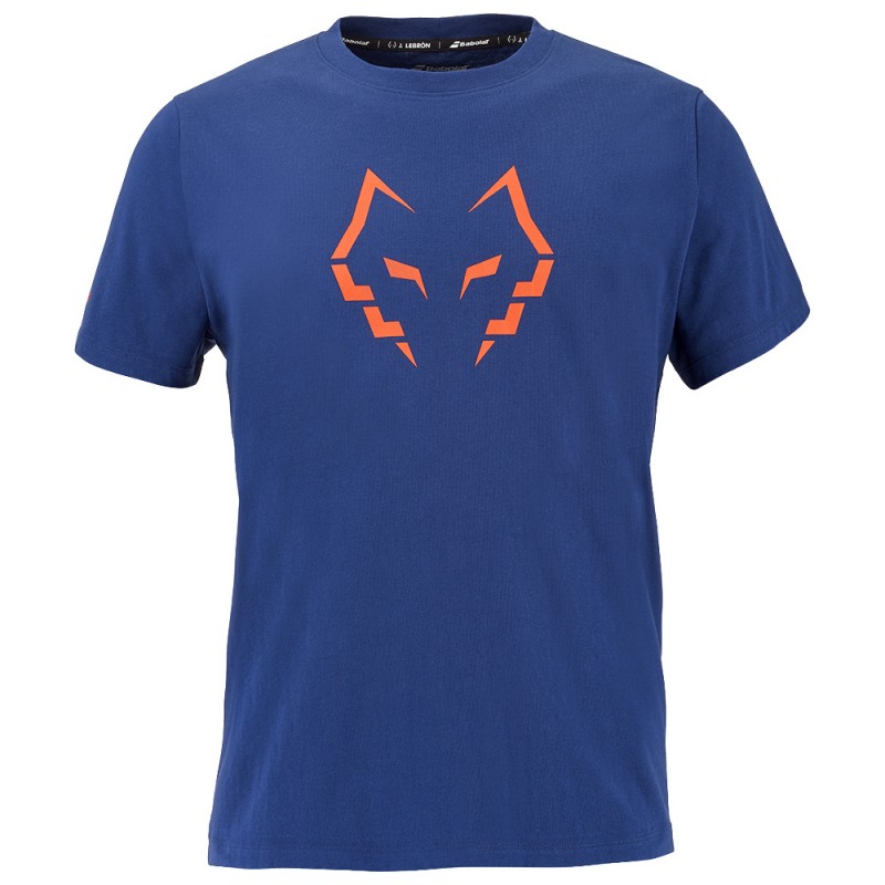 T-shirt Babolat Cotton Tee Lebrón bleu marine