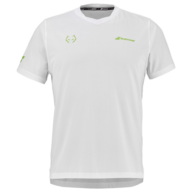 T-shirt Babolat Crew Neck Lebron blanc