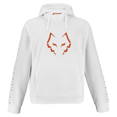 Sweatshirt Babolat Hood Sweat Lebron blanc