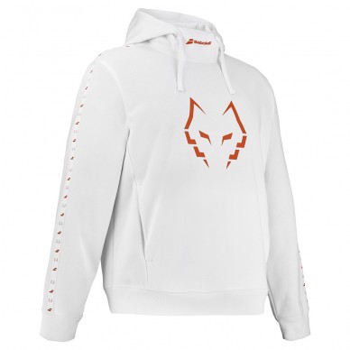 Sweatshirt Babolat Hood Sweat Lebron blanc