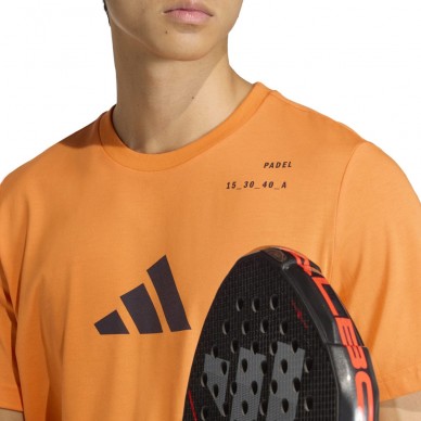 T-shirt Adidas M Padel Cat orange