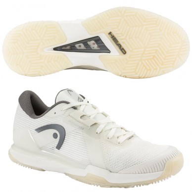 Chaussures Head Sprint Pro 4.0 Padel Men white dark grey 2026