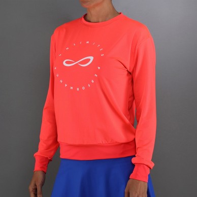 Sweatshirt Endless Inner Tech rubis
