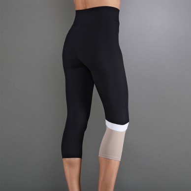 Leggings Endless Line Pocket HW 7/8 noires delave