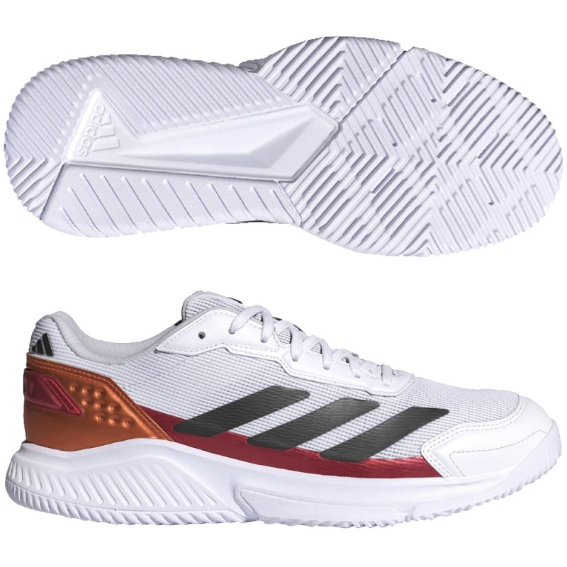 Chaussures Adidas Courtquick Padel M white lucid orange 2026