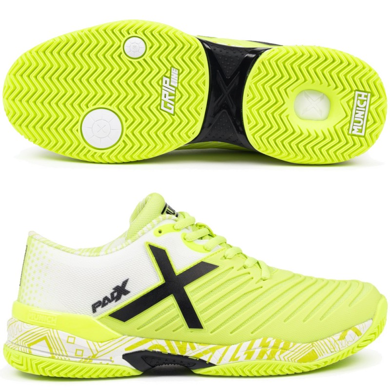 Chaussures Munich PADX 62 Padel white yellowe 2026