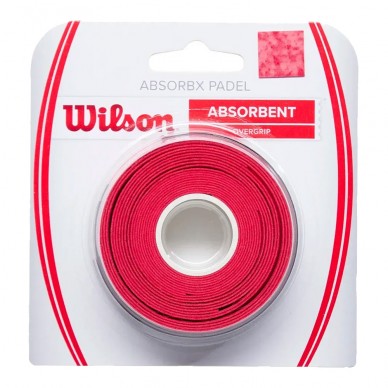 Overgrips Wilson Absorbx 3 Pack rouge