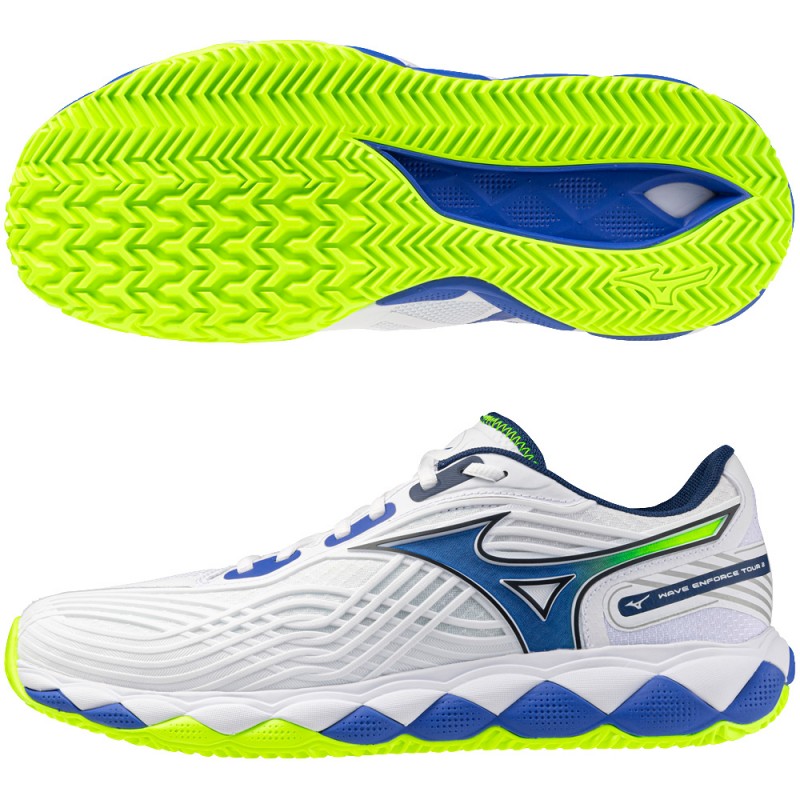 Chaussures Mizuno Wave Enforce Tour 2 CC white dazzling blue 2026