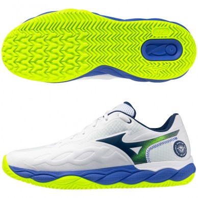 Chaussures Mizuno Wave Enforce Court CC white dazzling blue 2026
