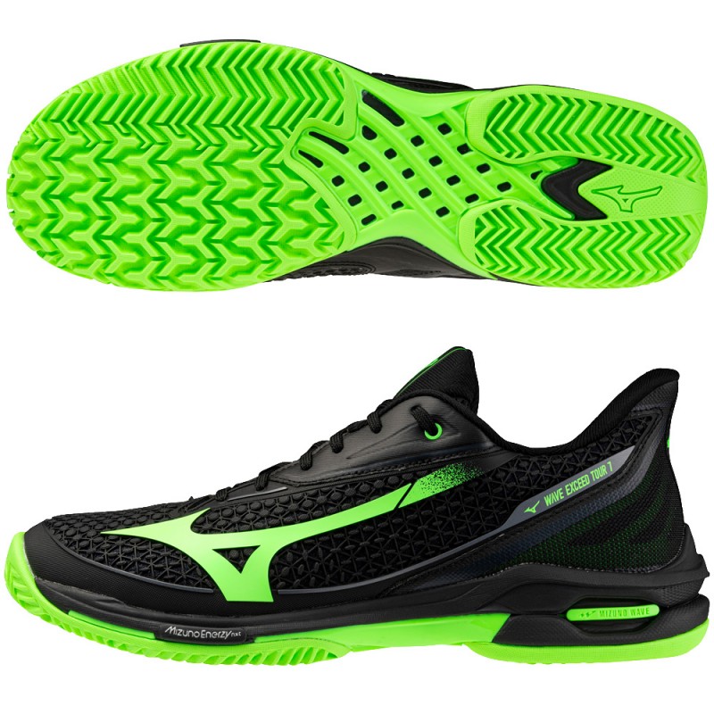 Chaussures Mizuno Wave Exceed Tour 7 Padel black glowing apple 2026