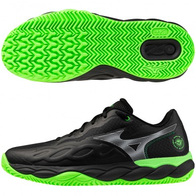 Chaussures Mizuno Wave Enforce Court Padel black foliage green 2026