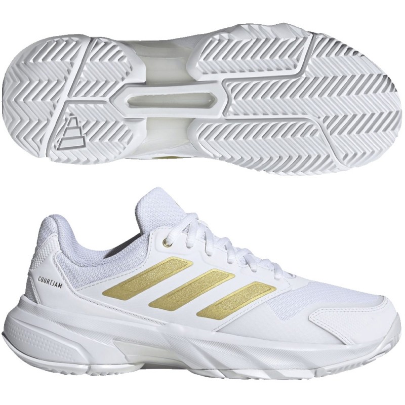 Chaussures Adidas Courtjam Control 3 W white gold 2026