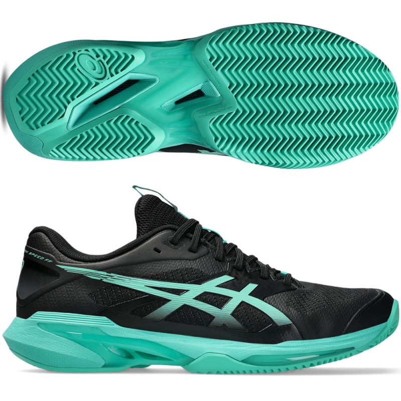 Chaussures Asics Solution Speed FF 4 Clay black aurora green 2026