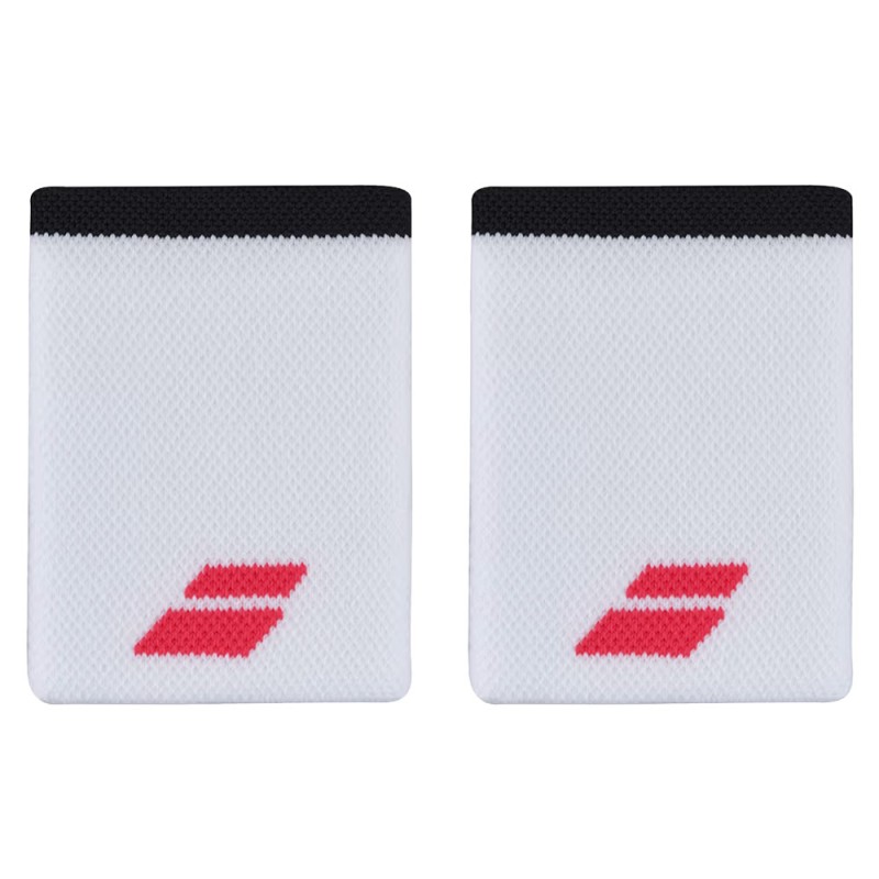 Poignets Babolat Logo Jumbo Blanc Rouge
