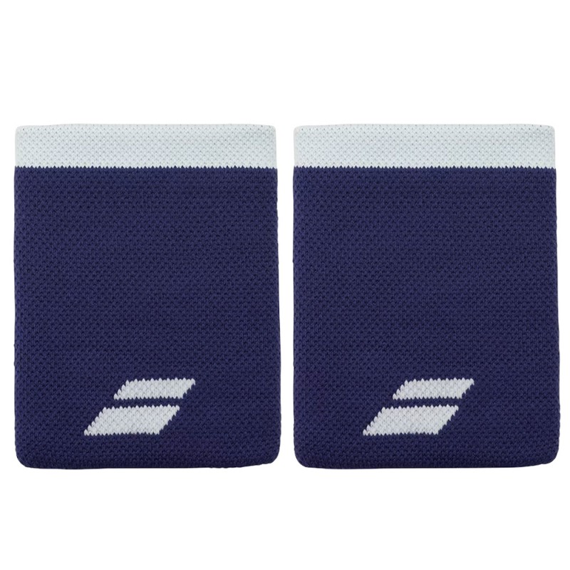Poignets Babolat Logo Jumbo bleus blancs
