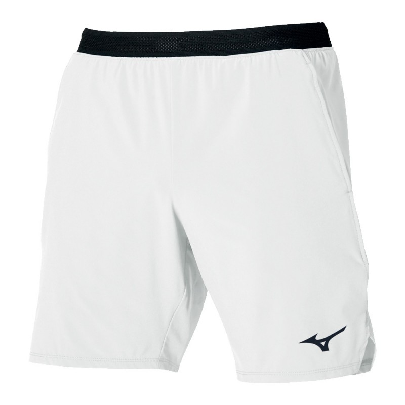 Short Mizuno Tennis 9 Inches Laser blanc