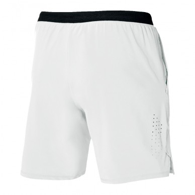 Short Mizuno Tennis 9 Inches Laser blanc