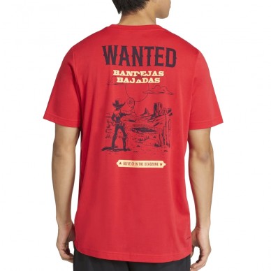 T-shirt Adidas Wanted rouge