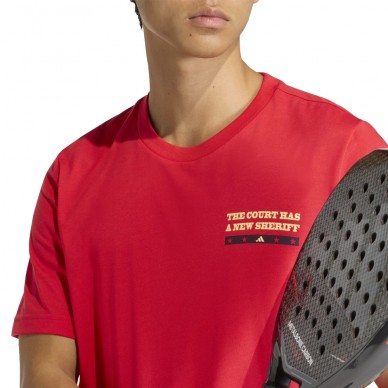 T-shirt Adidas Wanted rouge