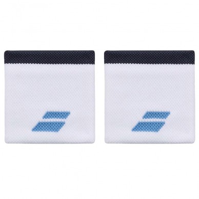 Poignets Babolat Logo blanc bleu