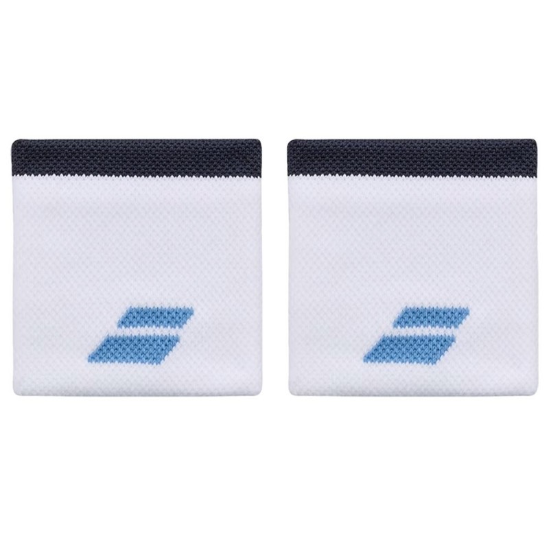 Poignets Babolat Logo blanc bleu